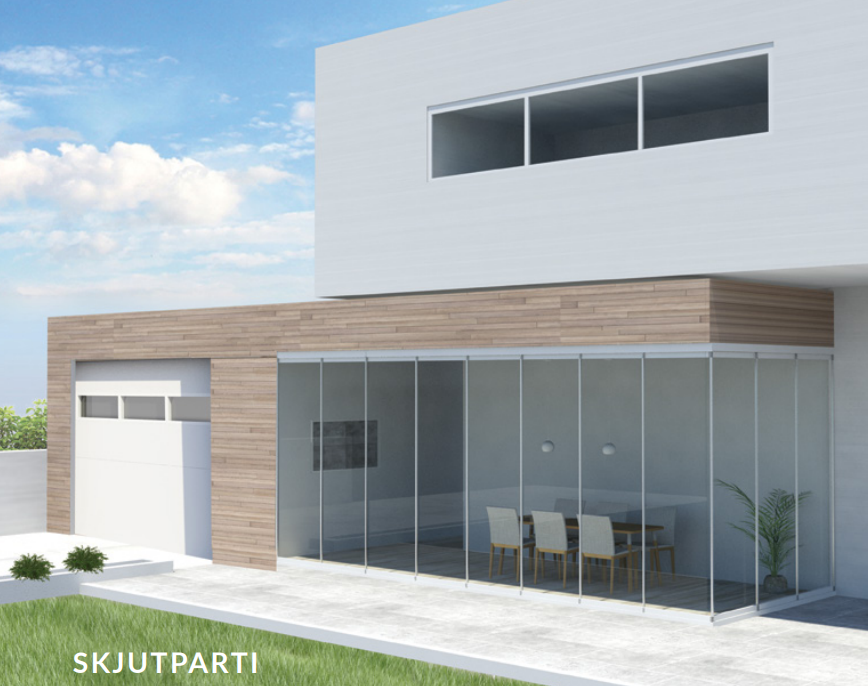 a render of a modern residential house