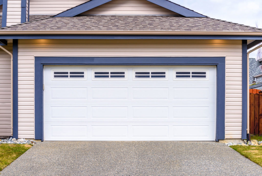 a modern garage door