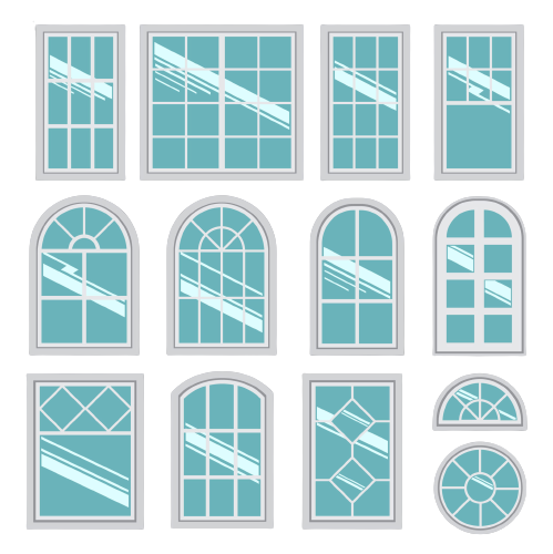 Collection of vector windows types